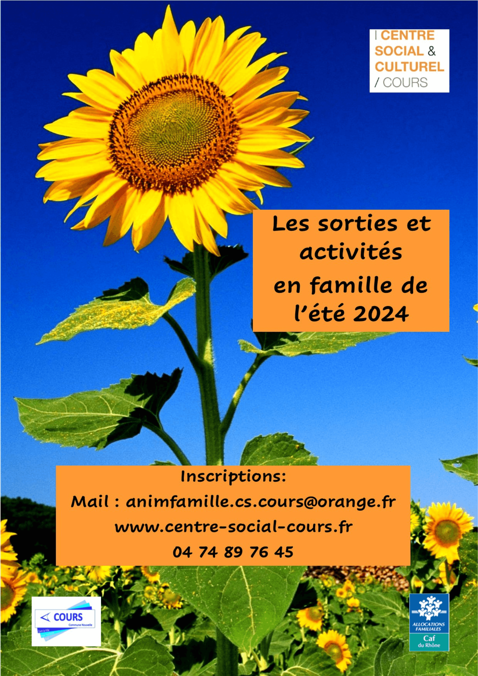 PROGRAMME SORTIES FAMILLE ETE 2024