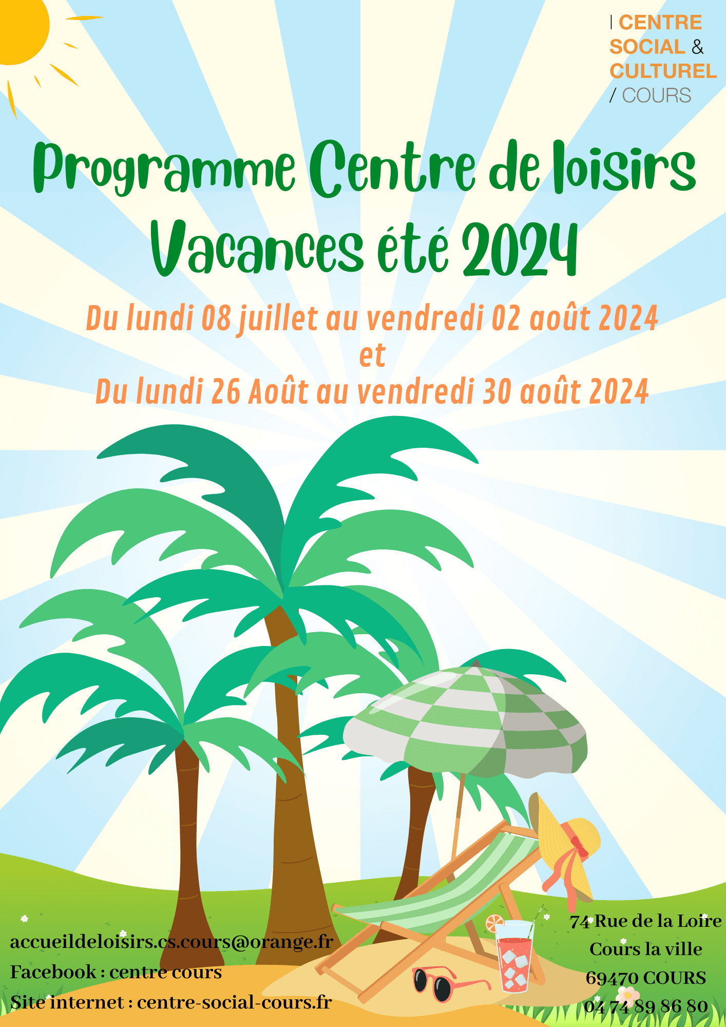 PROGRAMME VACANCES D&rsquo;ETE 2024