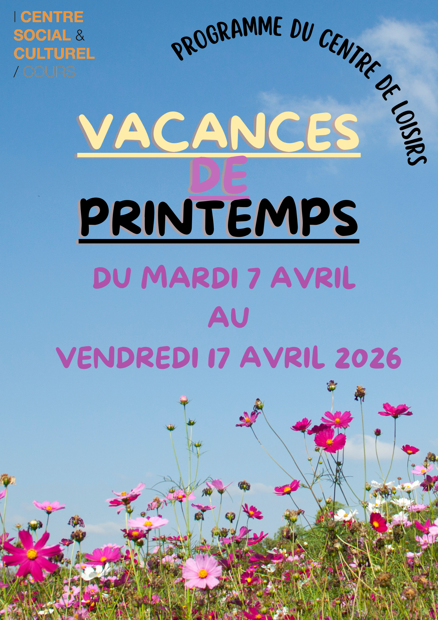 Programmes Vacances Printemps 2026